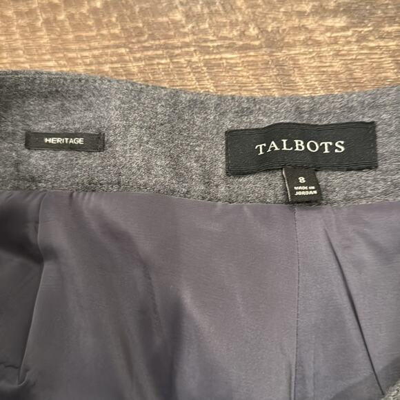 Talbots Women's Wool Heritage Pant Grey Size 8 - Picture 6 of 7